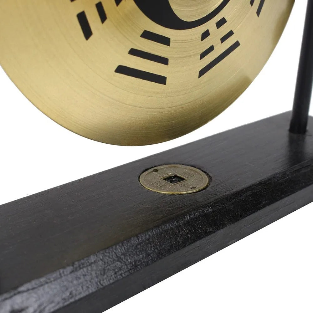 Desktop Mini Desktop Gong With Mallet Zen Art Percussion Instruments Chinese Gossip Chart