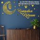 Eid Mubarak Wall Stickers Kareem Ramadan Decoration 2025 For Home Islamic Muslim Party Decor Mubarak Ramadan Window Sticker Gift