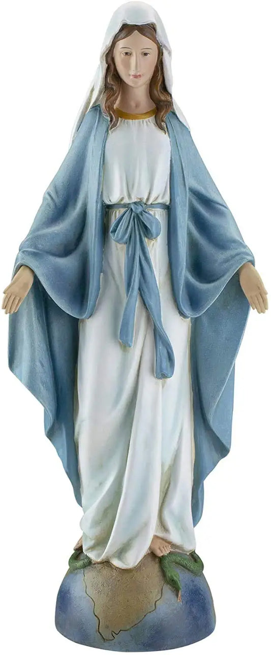 Renaissance Collection, Sacred Statues, 35cmHVirgin of Grace Figures, Religious Decoration, Catholic Sacraments, Christian Gifts