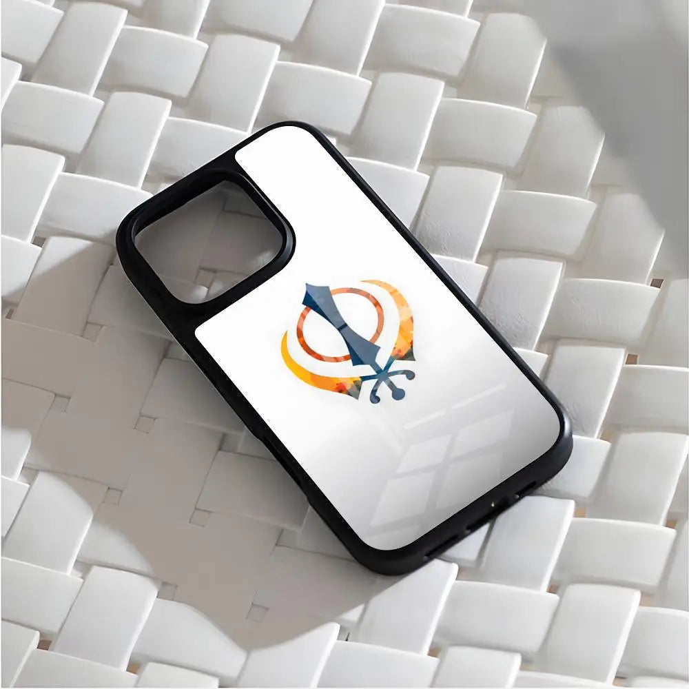 Sikh Khanda Sikhism SOVEREIGN Phone Case For Iphone 17 Air 16 15 14 13 12 11 Pro Max Mini Fundas Shell PC+TPU Cover