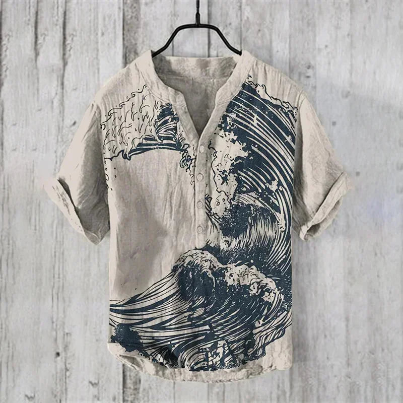 Spring and summer shirts for men and women, stylish casual Hawaiian style shirts, men's tops, comfortable fabrics, sizes XS-6XL