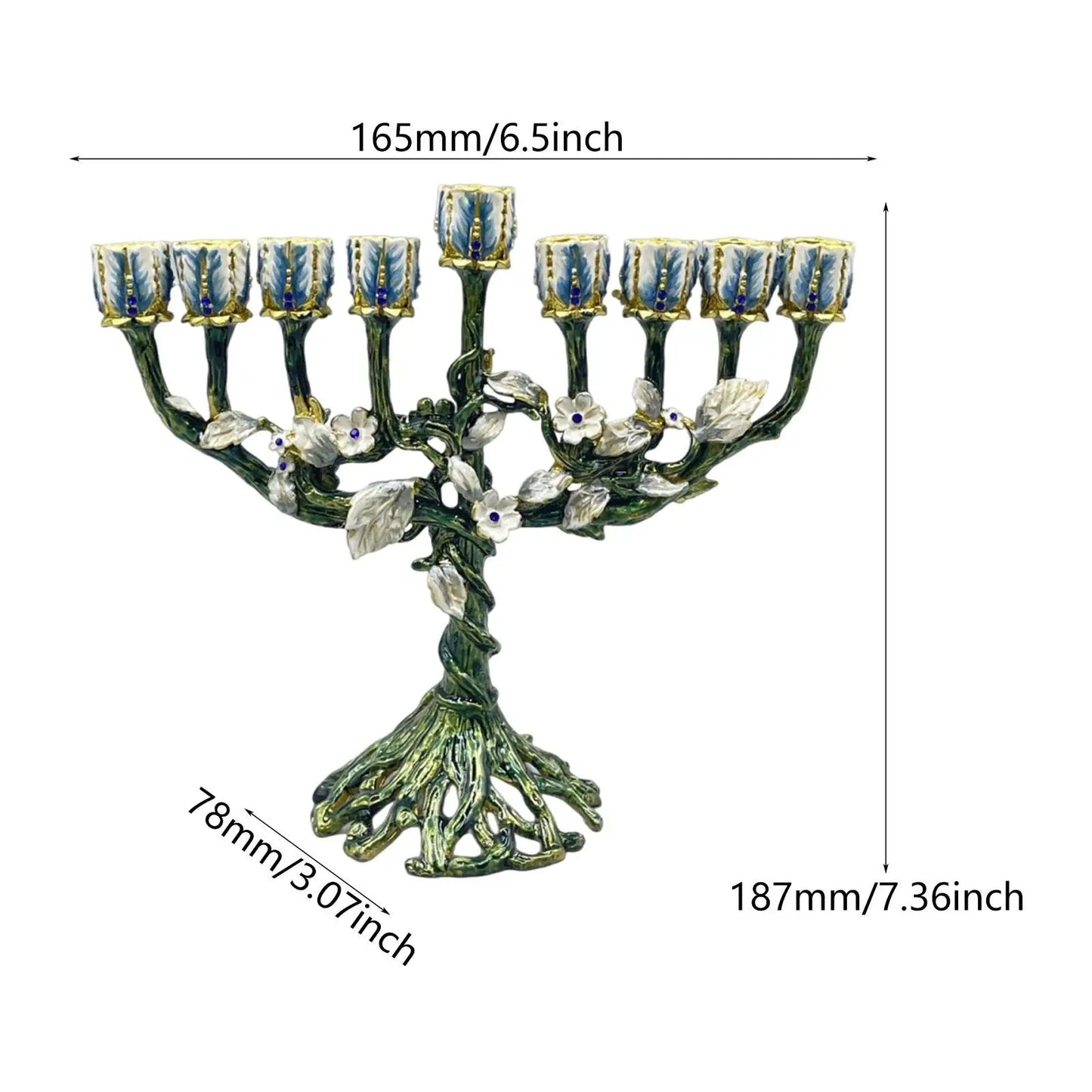 Traditional Menorah Candelabra Candelabrum Hotel Party Hanukkah Candleholder