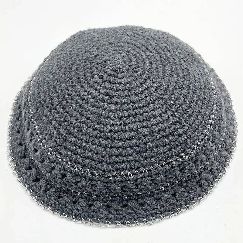 Jewish 20cm Kippah Handmade Knitted Yamaka Hat for Men Kipa Yarmulke  Judaica Best Gifts