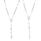 1 Piece Religious 304 Stainless Steel Prayer Beads Rosary Necklace Cross Pendant For Women Jewelry Gifts 52cm(20.5") long