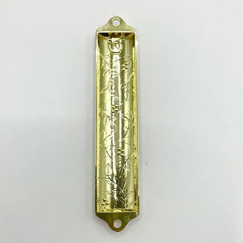 Hand Painted Mezuzah Case Pomegranate Tree Design Jewish Mezuzah Cover with Scroll Home Blessing Present Gift for Festival