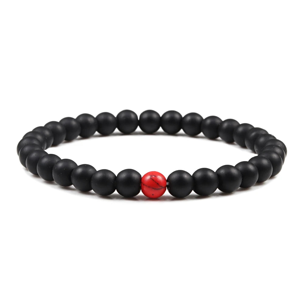 6/8/10MM Natural Stone Bracelet Red Pine Stone Prayer Beaded Bracelet Rosary Meditation Bracelets Men Women Yoga Jewelry Pulsera