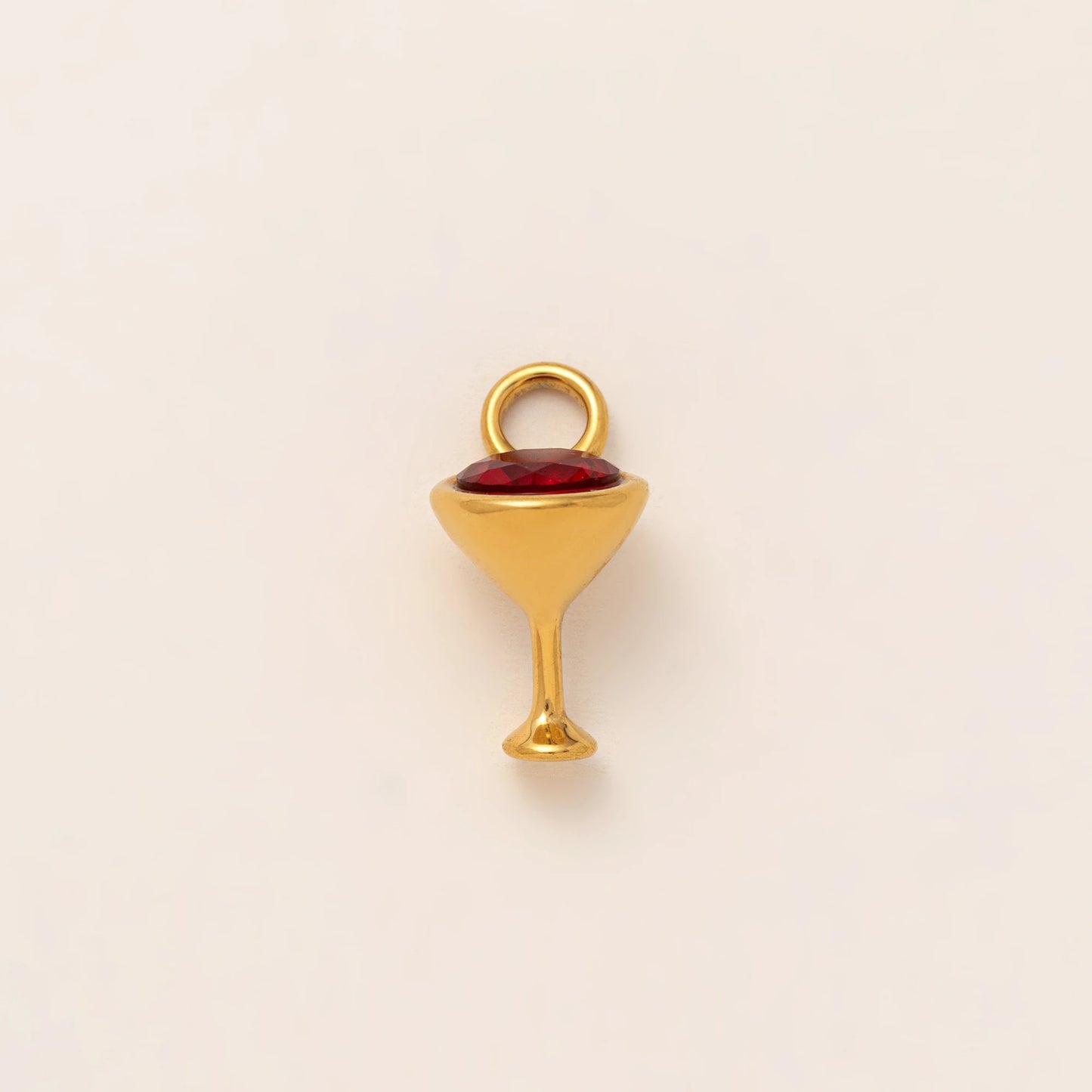 1PC minimalist gourmet style pendant, stainless steel plated with 18K gold, DIY preferred jewelry accessory