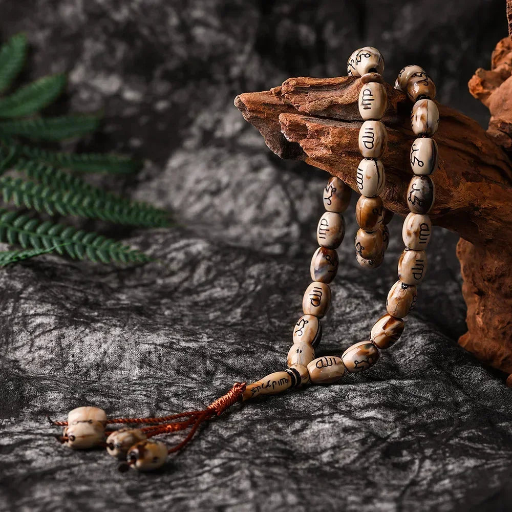 New Middle East Bracelets Tassel Pendant 33 Prayer Beads Islamic Muslim Tasbih Allah Mohammed Rosary for Women Men
