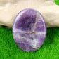 1pc 45x35mm Oval Worrystone Natural Crystal Amethysts Agate Massage Thumbtack Stone Forgetting Stone Jewelry Accessories Gifts