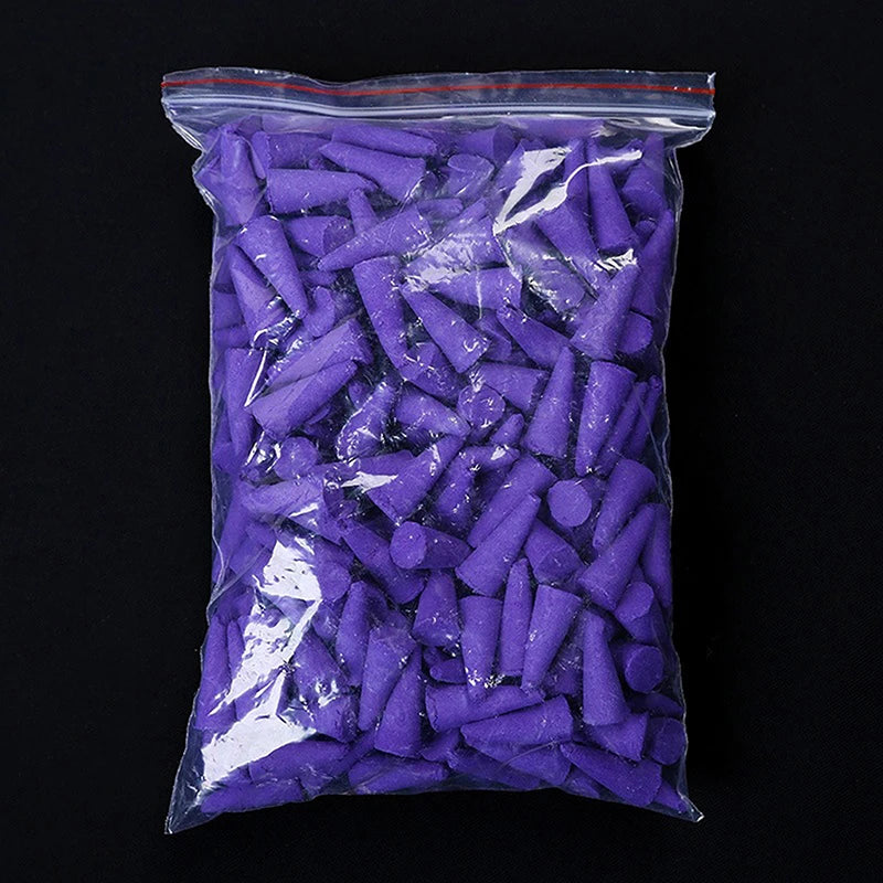 60PCS Bulk Incenses Aromatherapy Natural Small Incense Cones Fragrant Sandalwood Jasmine Lavender Tower Spices Cones