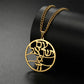 EUEAVAN Star of David and Chai Symbol Necklaces Stainless Steel Hexagram Judaica Hebrew Blessing Necklace Jewish Amulet Jewelry