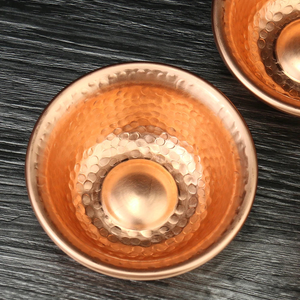 Nepalese Pure Copper Water Supply Bowl Handmade Hammer Pattern Holy Water Bowl for Buddha Buddhist Supplies