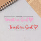 Trust In God Heart Car Rear View Mirror Sticker Decal Faith Bible Verse Christian Church Auto Vehicle Bumper Decor