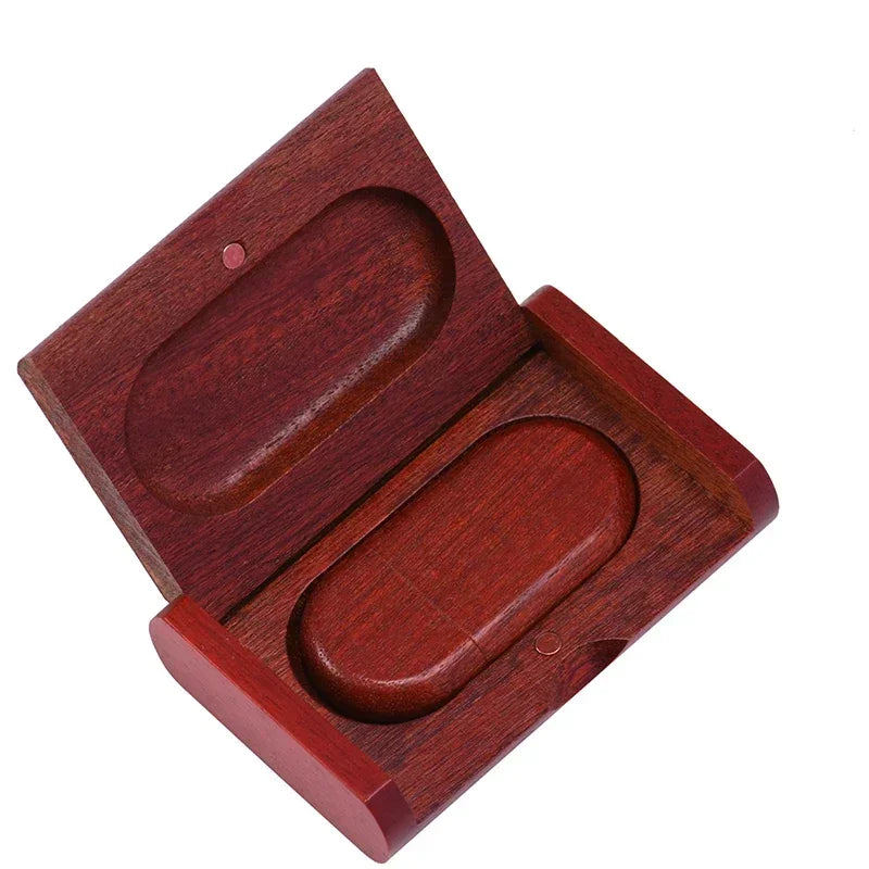 JASTER Wooden USB 2.0 Flash Drive 128GB 1PCS Free custom logo Pen drive with box 64GB 32GB 16GB Memory Stick wedding Gift U disk