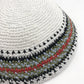 Jewish Yamaka Hat Handmade Knitted for Men Judaica Kippah Yarmulke Kipa Kippot Gift 18cm