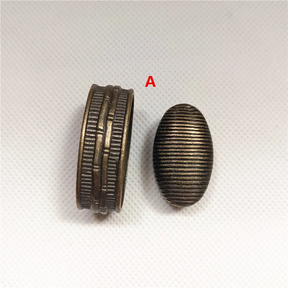 New Sword Handle Tsuka Alloy Fuchi Kashira For Japanese Samurai Katana Wakizashi Sword Fittings