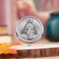 HTISOK Orthodox Catholic Reliquary Box - 5cm Silver Metal Holy Relic Case, Church Altar Decor, Easter Christmas Religious Gift
