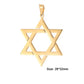 EUEAVAN 1pc Jewish Star of David Hexagram Pendant Stainless Steel Amulet Charms for Jewelry Making Necklace Supplies