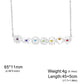 HIPEE 7 Chakra Yoga Necklace with Colorful Stone Stainless Steel Pendant for Meditation Boho Spiritual Gift