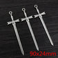 10pcs/lot Antique Silver Plated Sword Blade Charms Pedants DIY Jewelry Making Accessories for Necklace Craft Findings