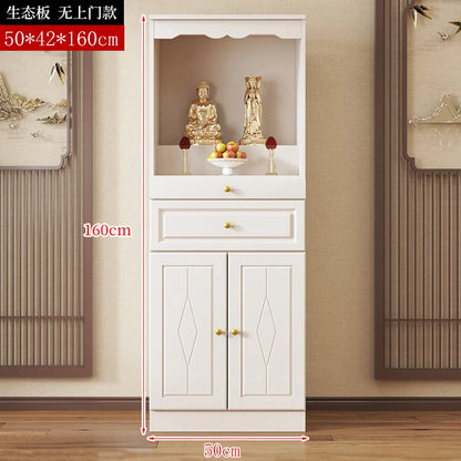 HXL Modern Style Cabinet Household Living Room Buddha Statue Standing Cabinet God of Wealth Bodhisattva Offering Table Offering