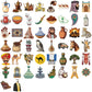10/25/50pcs Graffiti Middle East Arabic Style Art Stickers for DIY Decor Guitar Phone Laptop Suitcase Notebook Scrapbook