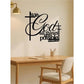 Rustic Iron Religious Wall Art Christian Scripture Sign Weatherproof Outdoor Decor