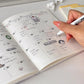 2026 Korean Notebook Schedule Book Student Monthly and Weekly Plans Journal Notebook Diary Planner Stationery Student Supplies