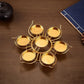 Golden Butter Lamp Holder Metal Lotus Light Cup Candlestick Living Room Restaurant Temples Buddhist Candle Stand Home Decoration