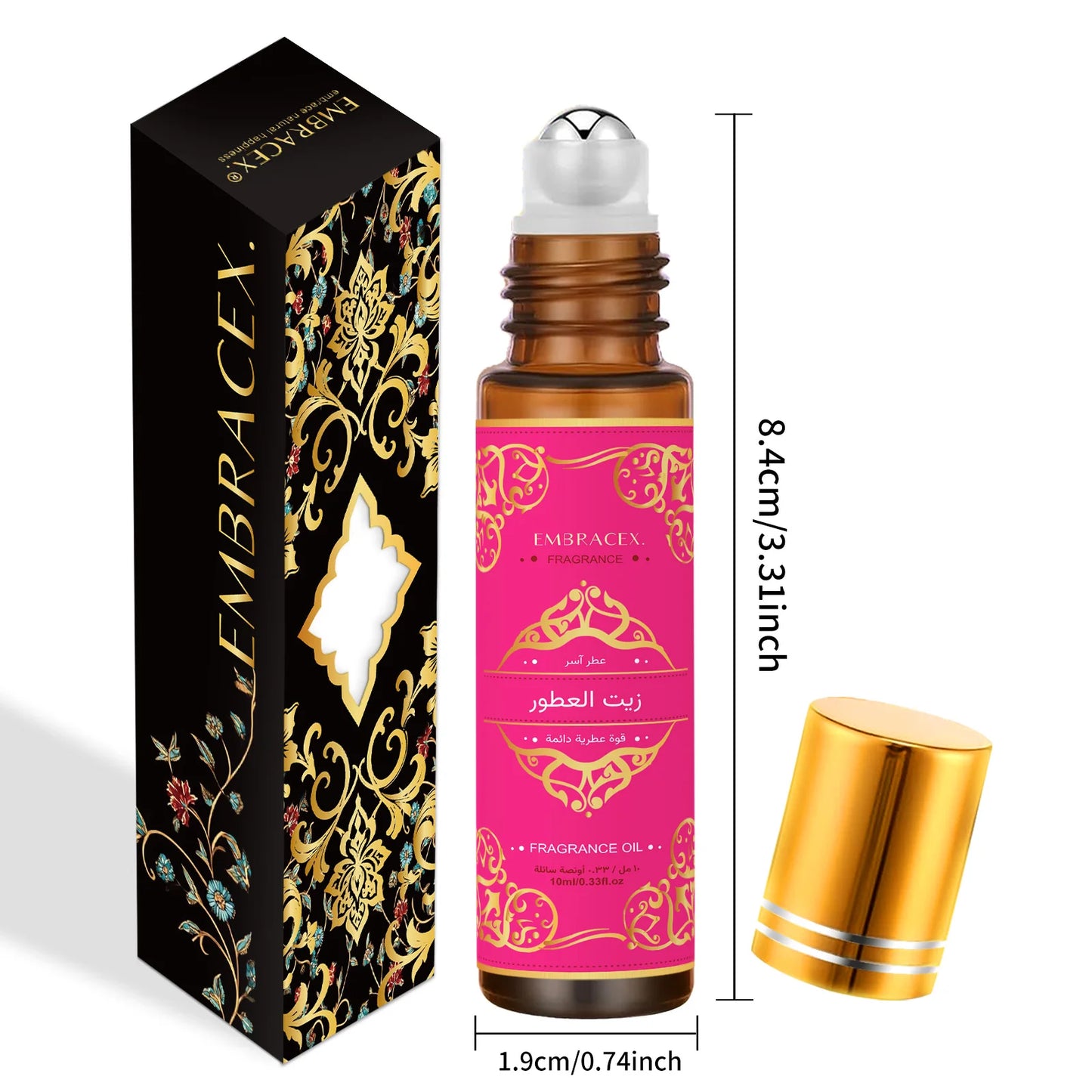 6 type 10ml Roller Essential Oils Eid al-Fitr Gift Perfume Oil Skincare Face Oil Bodycare Humidifier Six Long Lasting Scents