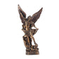 Bronze Saint Michael's Angel Statue,Classical Guarding Justice,Home Blessing Decoration,Guardian of Eden Resin Crafts Gift