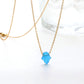 ASONSTEEL Opal Hamsa Hand Pendant Necklace Jewish Jewelry for Women Gold Color Stainless Steel Choker Pendant Jewelry Wholesale