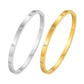 Vnox Waterproof Luxury Bangles Round Zircon For Women,Stainless Steel Classic Wrist Bracelets,Hand Jewelry Mother's Day Card