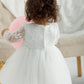 Baby Christening Stuff Dress Baby Dress Girls Party Birthday Wedding Princess White Dresses for Woman