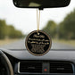 Islamic-style travel prayer acrylic tag, with prayers in Arabic and English, suitable for Muslim travelers.