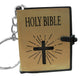 Christian Bible Spanish Pendant Keychain Bag Car Hanging Key Ring Birthday Gift Key Chain Bag Charms Keychains