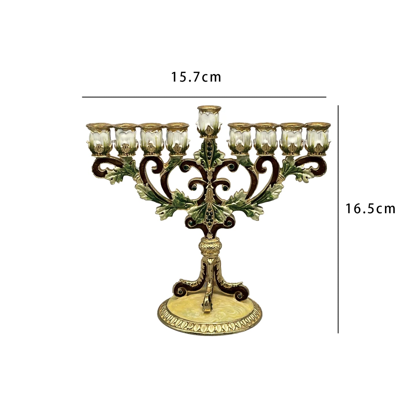 Hanukkah Star Menorah David Candelabra Candle Candlestick Holder Hand Paited Home Decoration Party Festival Candleholder Gifts