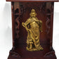 Standing Cabinet with Buddhist Nativity, Solid Wood, God of Wealth