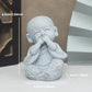 Buddha Stone Statue Little Buddhist Monks Tibetan Buddhism Figurines Zen Garden Ornament Meditation Home Aquarium Decoration