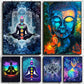Indian Buddha Statue Meditation Chakra Mandala Print Art Canvas Poster for Living Room Decoration Home Wall Decor Picture