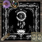 1pc Tarot card tablecloth, mysterious rune astrology altar cloth, witchcraft cabin decoration tablecloth, card game tablecloth