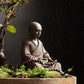 Ceramics  Little Monk sculptures and figurines  ceramic buddha statue Home Room Office Wealth Luck Feng Shui Decor blessing gift