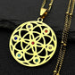 7 Chakra Sacred Geometry Metatron Necklace for Women Flower of Life Stainless Steel Stone Necklaces Reiki Healing Jewelry 9758