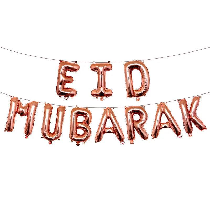 1set Moon Star Balloon Set for Muslim EID Mubarak Festival Home DIY Decoration Ramadan Kareem Kids Birthday Party Ballon Globos