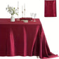 Rose Gold Satin Tablecloth,Nordic Style Elegance Wedding Dust-Proof Table Cover,For Dinning Birthday Party Tabletop Decor