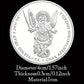 The Heart of The Righteous The Power of The Archangel Michael Is with Us Souvenir Coin Silvery Plated Commemorative Coin