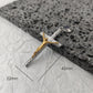 New Design 18K Gold Plated Waterproof Stainless Steel Jesus Cross Pendant For Men Religious Charms