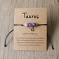 US  Aries Taurus Gemini Cancer Leo Virgo Libra Scorpio Sagittarius Capricorn Aquarius Pisces Gifts for Women Zodiac Bracelet