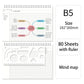 Mind Mapping A4/B5 Cornell Grid Notebook Student Coil Book Daily Weekly Monthly Planner School Office Supplies Ruled Stationery