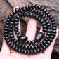 Natural Ebony Tibetan Prayer Turning Wheel Six-Character 8Mm 108 Beads Mara Necklace Rosary Beads